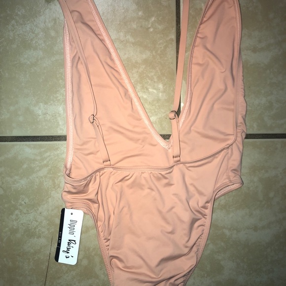 NUDE/PINK HIGH WASTED 1 PIECE - Picture 2 of 2